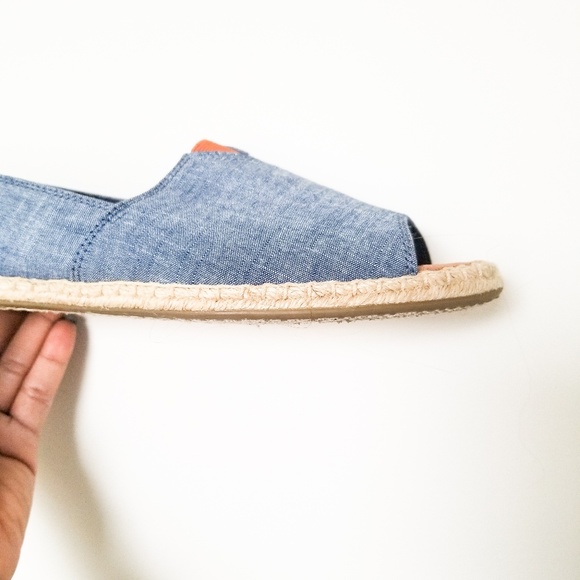 SOLD | Denim Peep toe Tom's Womens - Picture 5 of 5